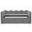 Full Size Cozy Gingham Daybed With Two Storage Drawers, With USB Port And Adorable Wave Shaped, Linen Fabric
