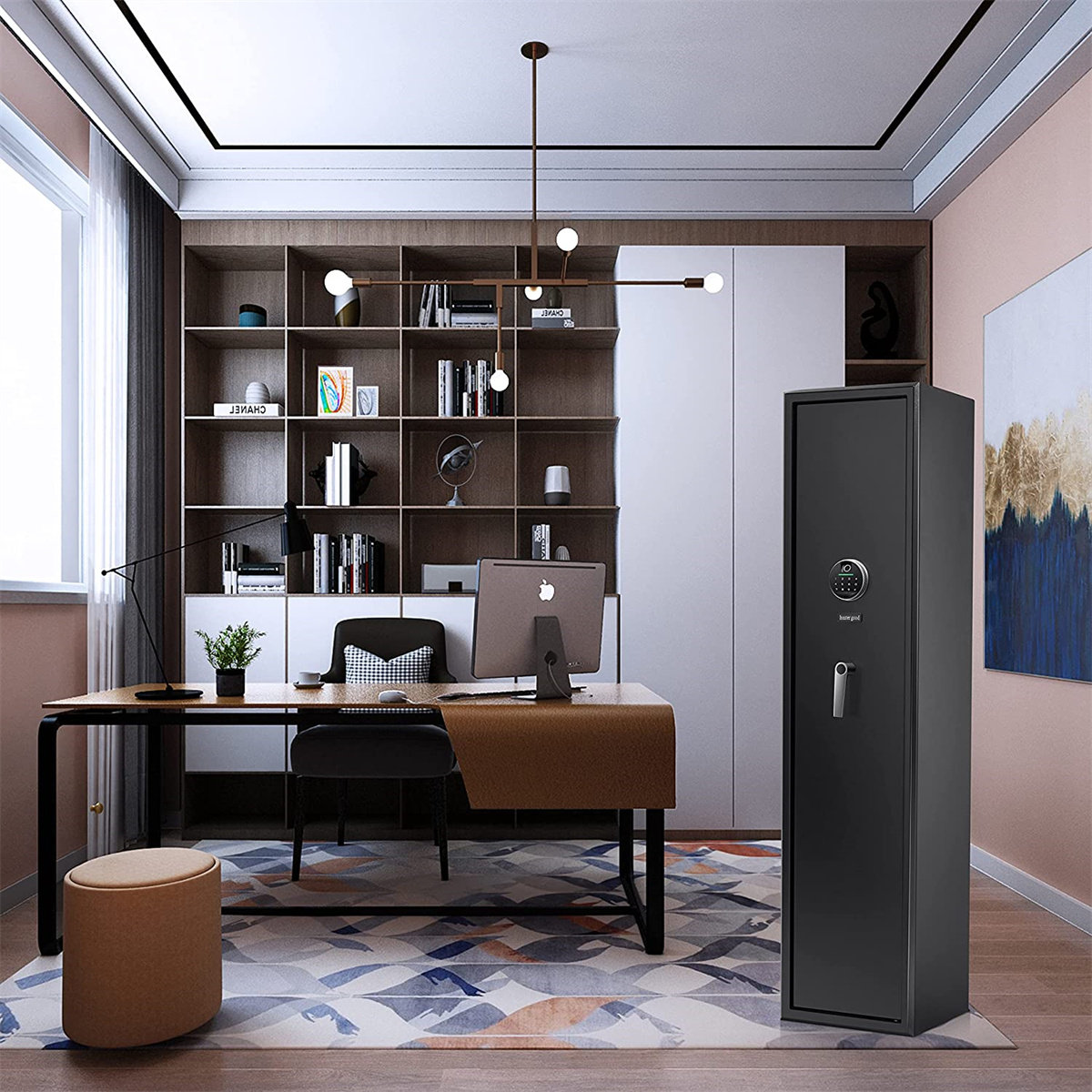 YITAHOME Rifle Safe 5 Gun Safes Quick Access Biometric Rifle Safe Gun ...