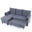 Canapé modulaire en Z avec méridienne et rangement Zhu-118592504