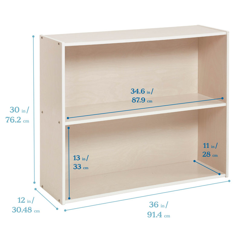 Armoire de rangement ECR4Kids Streamline, H 30 po x l 36 po x P 12 po, Blanc délavé