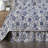 Dorset Navy Ruffled Bed Skirt-1942168668