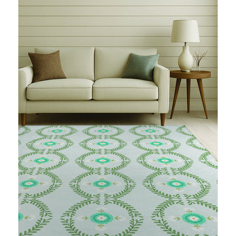 Bree Low Pile Decorative Indoor Area Rug, Rectangle 4' x 6'
