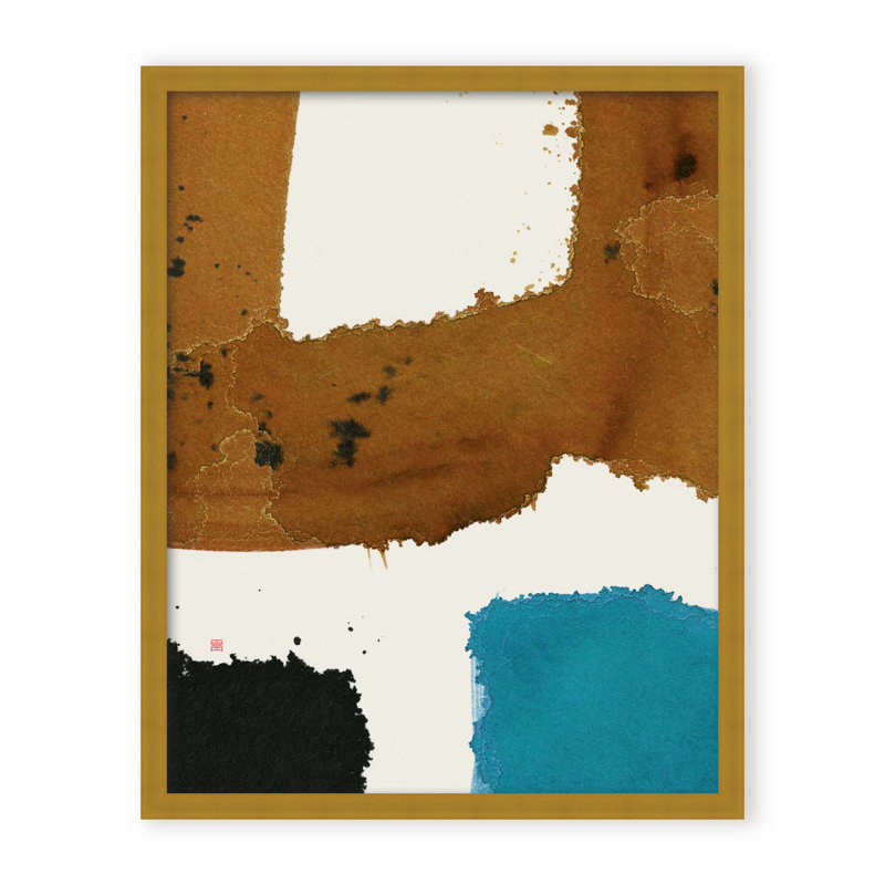 Abstract Off Track, Black, 48" H x 36" W x 1.125" D, Framed Print