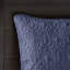 Couvre-lit réversible bleu marine, en coton matelassé classique, en coton prélavé et rembourré pour plus de douceur