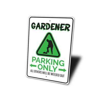 Gardener Parking Aluminum Sign