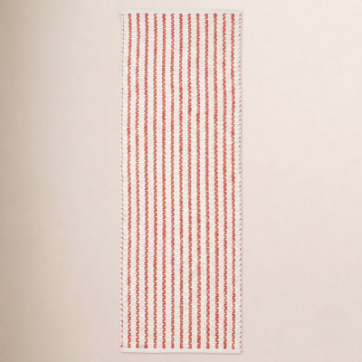 Hand-Woven Chevron Cotton Rug