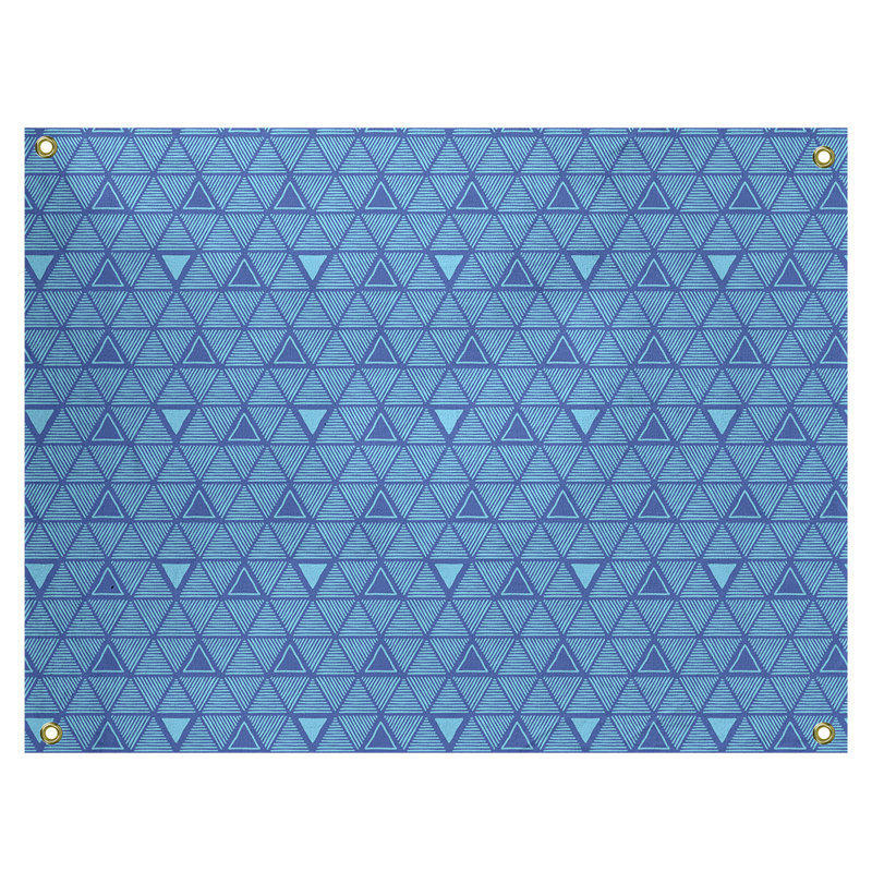 Tapisserie, H 59 po x l 80 po, Bleu /Bleu ciel