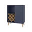 Armoire de bar H 38,6 po, 1 porte, 1 tiroir, 4 tablettes