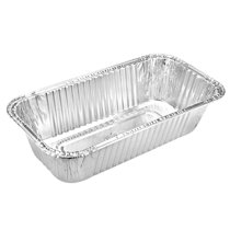 50 Pack Disposable Aluminum Foil Loaf Pans with Lid, 22 Ounce, 8.5