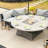 Apphi 6 - Person Outdoor Steel Wicker Fire Pit Conversation Set - Gray