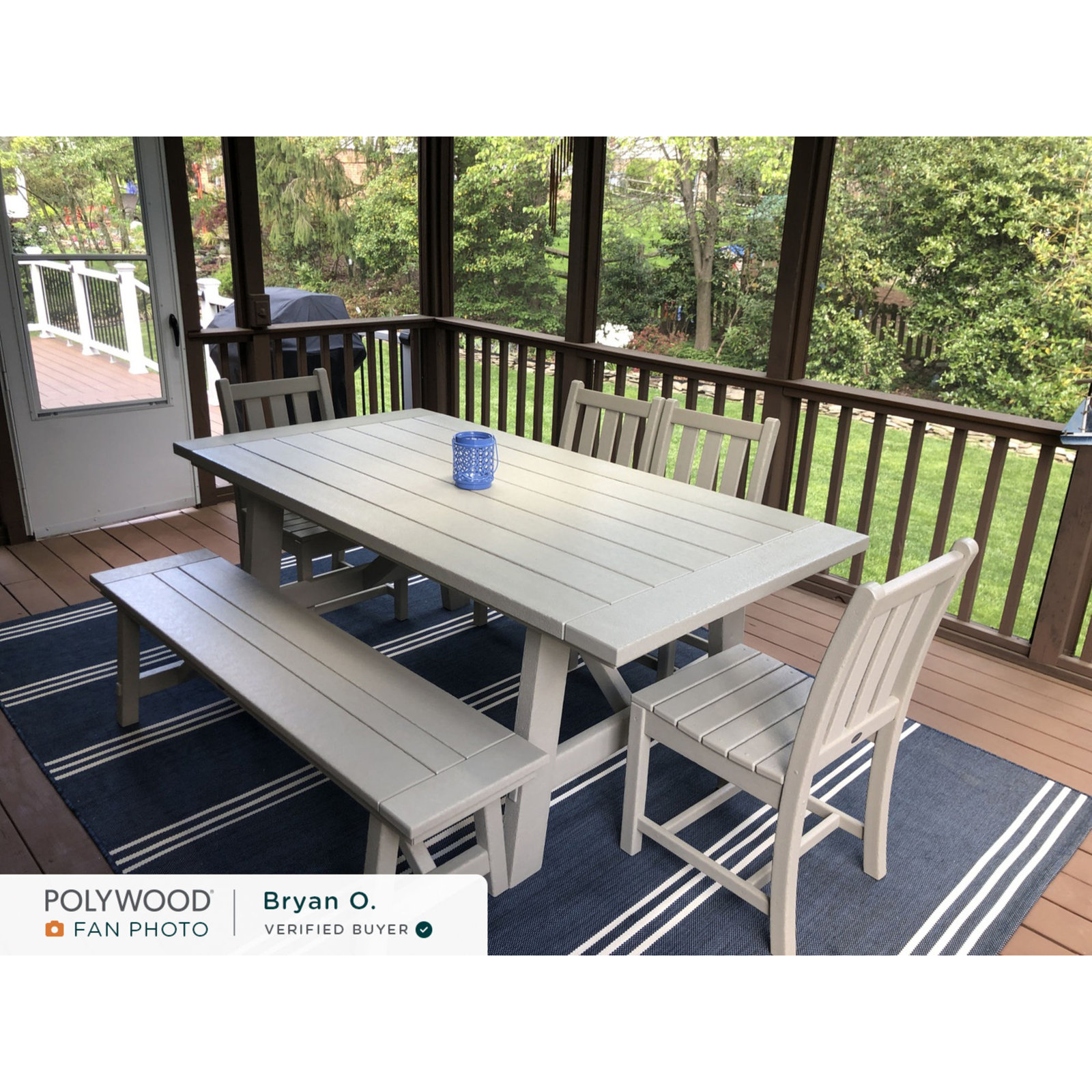 Rustic Farmhouse 39" x 75" Dining Table, White