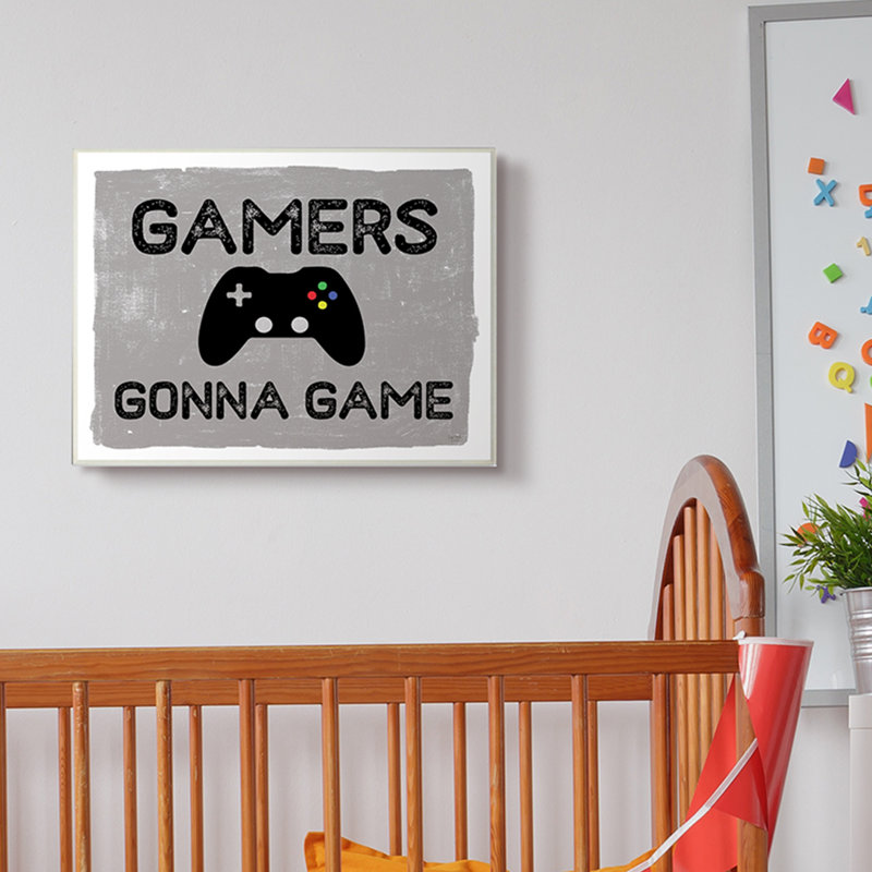 Moteurs de jeu Gamers Gonna, Plaque murale, H 13 po x l 19 po x P 0,5 po