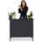 GoBar Portable Bar Table for Events - Pop Up Mobile Bartending Station with Travel Carrying Case - 1 Skirt