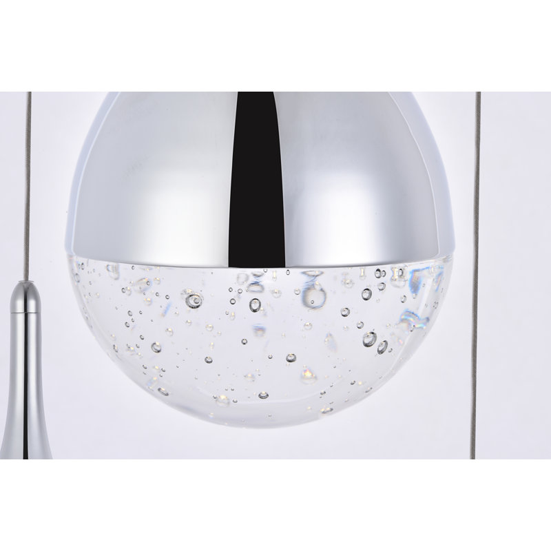Carilyn - Light Cluster Teardrop LED Pendant, 5, 9" H x 14.50" W x 14.50" D