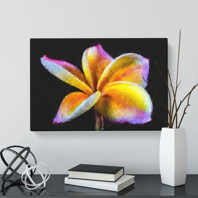 Frangipani Flower - Wrapped Canvas