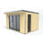 13.3 x 11.2 Ft. Tongue and Groove Log Cabin with Installation Service