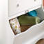 Commode blanche à 3 tiroirs | Organisateur de rangement moderne et compact | Idée de cadeau