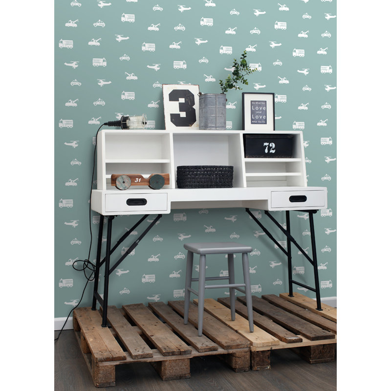 Briony Navy Vehicles Wallpaper, Blue