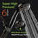 High Pressure 6-Setting 3.5" Chrome Face Handheld Shower with Hose for the Ultimate Shower Experience!