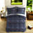 Durable Navy King Bedding Set, Polyester Chenille For Modern Homes