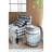 22.5x22.5x26 Inches Drum Side Table With Spacious Storage And Removable Lid, Galvanized Gray Finish Rustic Accents, Ideal For Industrial Decor Themes Rivets, Lid Tray Use,