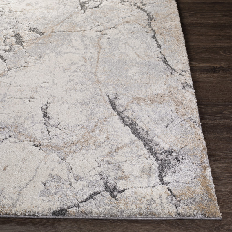 Amrita Performance Abstract Indoor Rug, Rectangle 4'3" x 5'7"