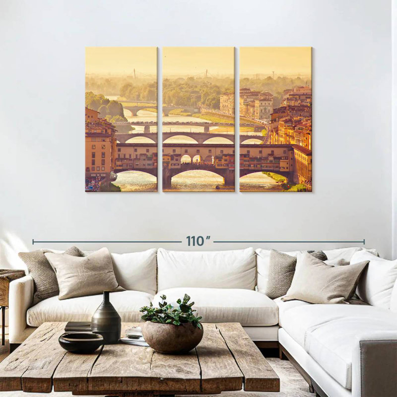 Lilie Ponte Vecchio, 48" H x 74" W