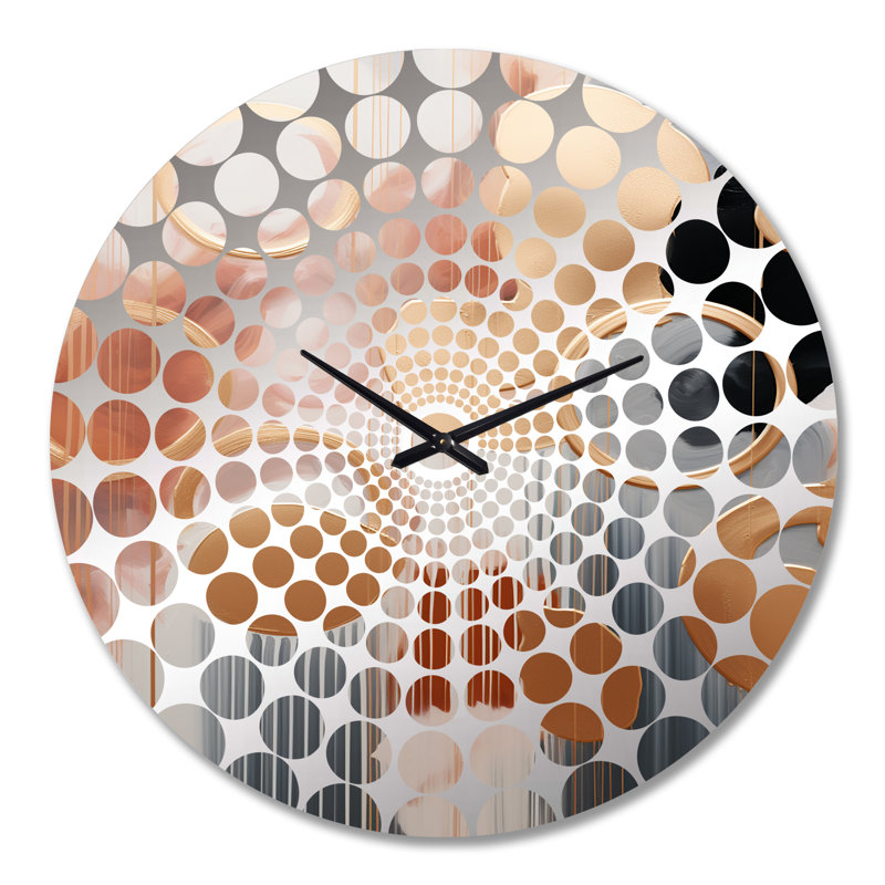 Horloge murale à motif abstrait, Grand