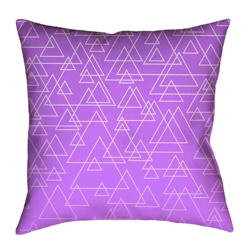 Housse de coussin Katelyn Elizabeth, 26 po x 26 po, Sergé de coton, Mauve