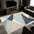 Blue and Beige Geometric Triangle carpet-easy to clean, machine-washable, soft and comfortable; suitable for door mats, kitchens, living rooms, bedrooms, corridors, and laundry areas. Easy to clean, durable carpet for home decoration.-148244697