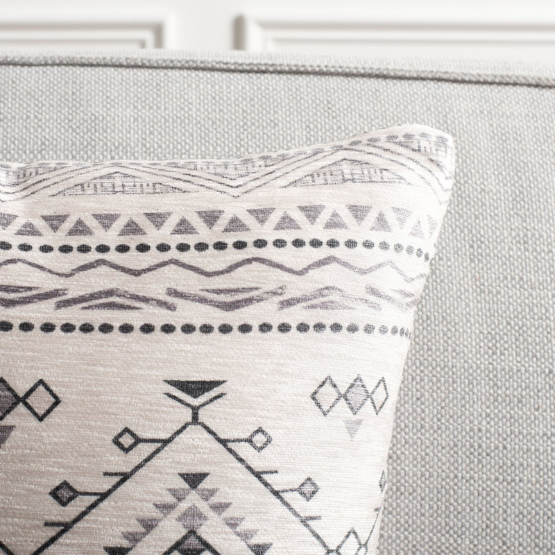 Geometric Chenille Reversible Throw Pillow, 17" x 17"