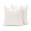 Lot de 2 housses de coussin tissées texturées Rockland 50 x 50 cm blanc beige-136196561