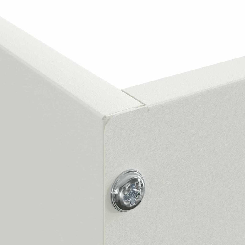 13 cm H Steel, 13cm H x 60cm W, White