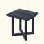 TABLE D'APPOINT CARRÉE, bois d'acacia durable avec panneau à lattes pour l'extérieur