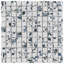 Strawberry Fields 11-5/8" x 11-5/8" Porcelain Mosaic Floor and Wall Tile