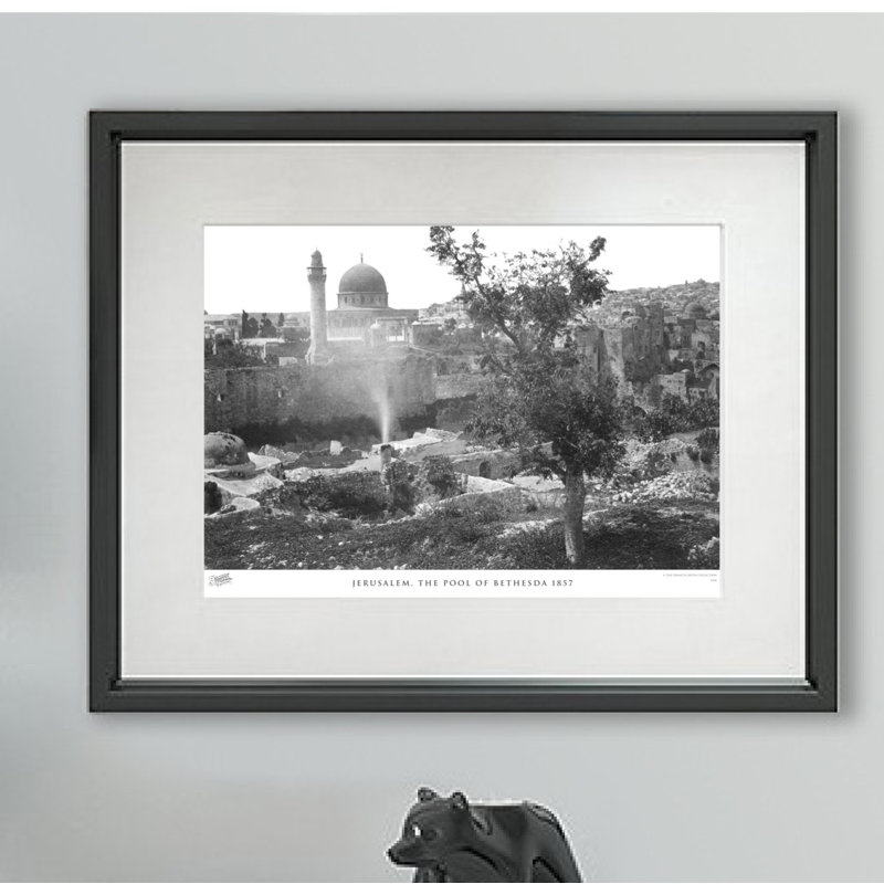 Jerusalem, The Pool Of Bethesda 1857 - Single Picture Frame Print, 28cm H x 36cm W x 2.3cm D