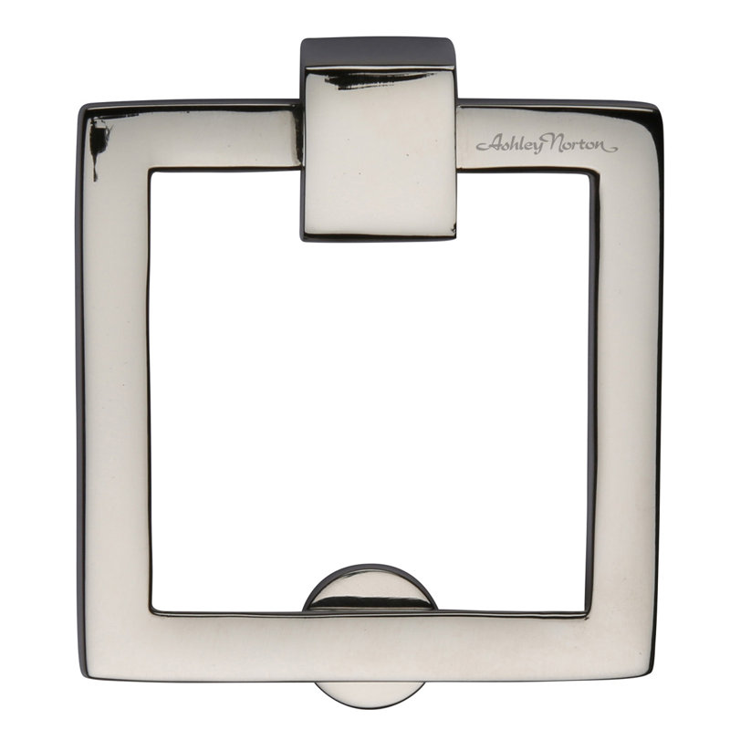 Square Cabinet Drop Pull, Polished Nickel