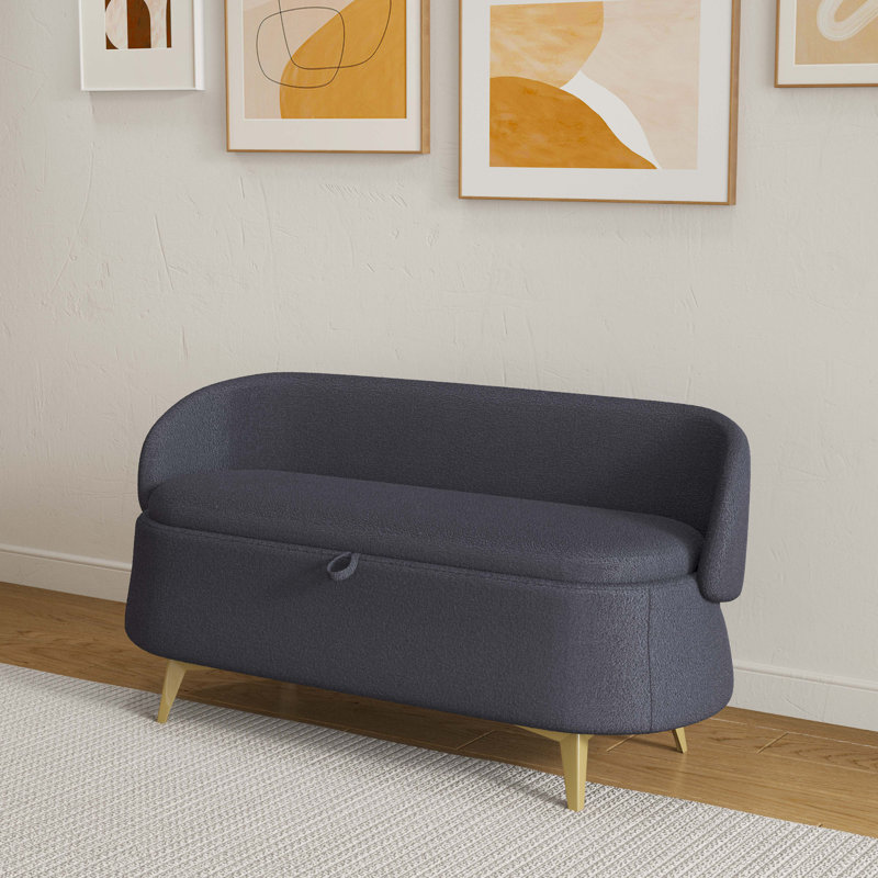 Tabouret de rangement Tamike, Gris