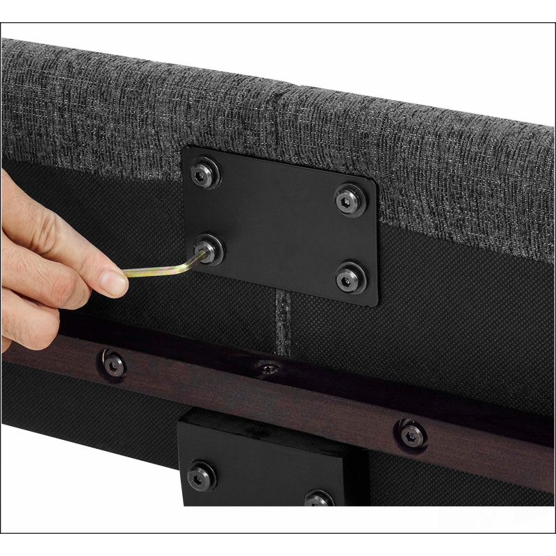 Lit plateforme tapissier Squares Matériaux robustes et durables, modernes et simples, écologiques