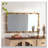 Gold Bamboo-Style Rectangular Wall Mirror