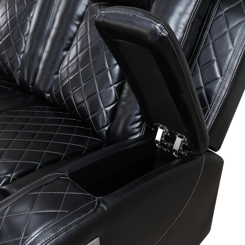 Fauteuil inclinable en similicuir Kirstina
