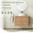 30'' Wall-Mounted Floating Bathroom Vanity with Quartz Top