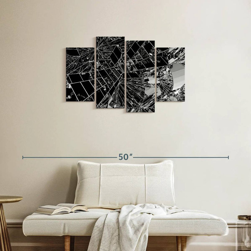 Miroir abstrait Avery, H 22 po x l 36 po