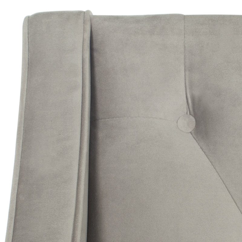 Banc rembourré Gabriele, gris