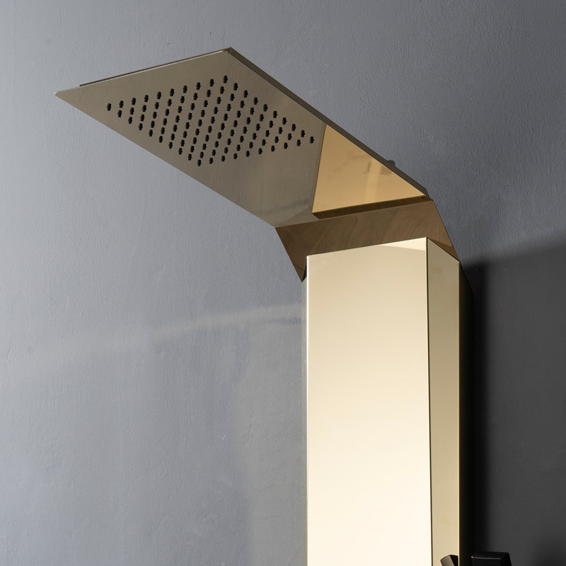 54,33 Panneau de douche avec, Or noir
