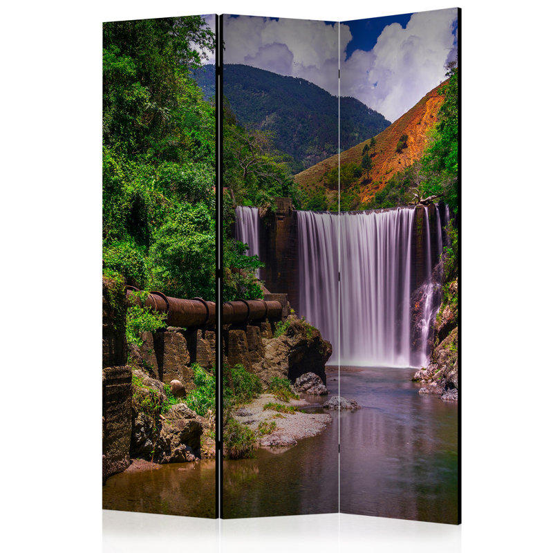 Manug 172cm H Solid Wood Folding Room Divider, 3