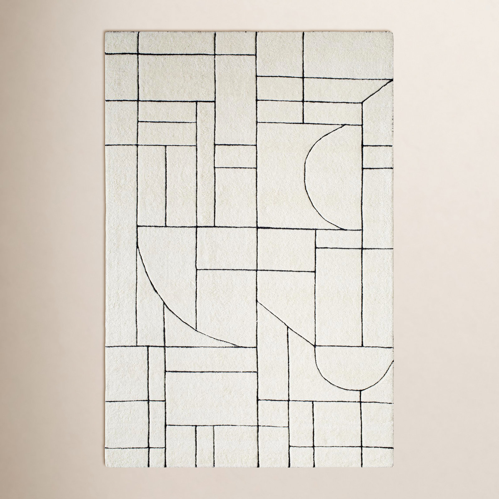 Lyla Handmade Wool Rug, Rectangle 5' x 8'