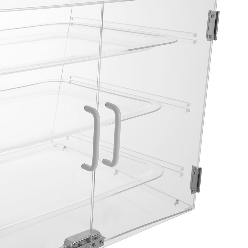 3 Tiers Clear Acrylic Bakery Pastry Display Canbinet