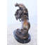 Frederic Remington, réplique de statue de serpent à sonnettes en bronze - Lilo Art Decor avec base en marbre, L 9 po x l 6 po x H 13 po