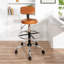Fauteuil de bureau à hauteur réglable Ivery, fauteuil de bureau en similicuir, fauteuil à genoux avec repose-pieds-86865601